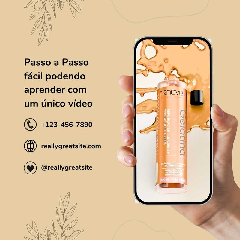 RENOVE GELATINA HIDRATANTE PARA EL CABELLO 500G